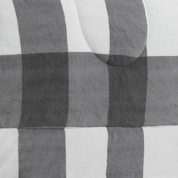 Henrick 3-Piece King Sherpa Comforter Set – Grey