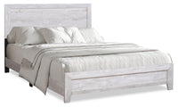 Arbor Panel Bed, Driftwood White - King Size 