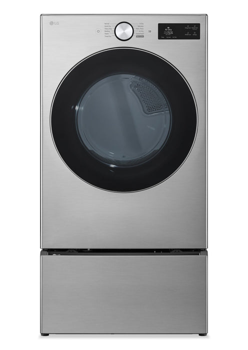 LG 7.4 Cu. Ft. Smart Front-Load Electric Dryer with AI Sensory Dry - Graphite Steel -  DLEX5800V