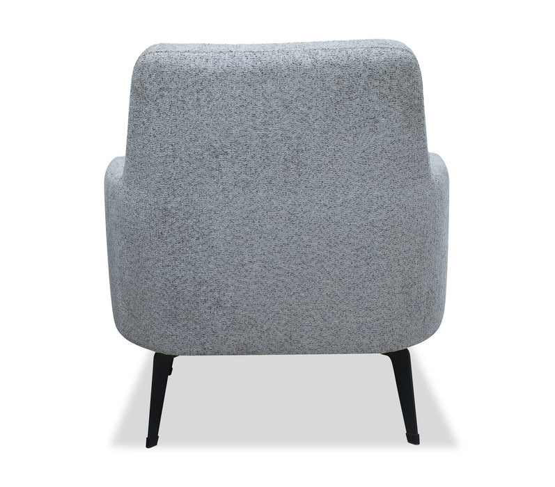 Monroe 29\" Fabric Accent Chair with Metal Legs - Grey