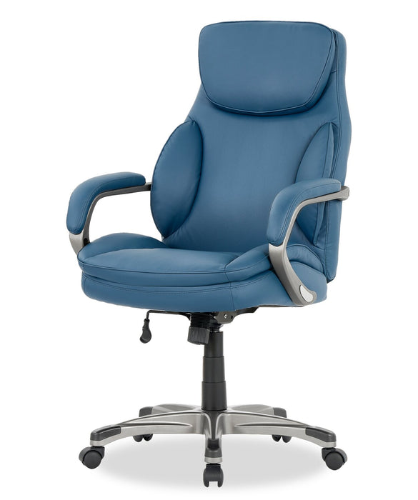 Sealy® Posturepedic Palisade 28\" Adjustable Ergonomic Office Chair - Blue