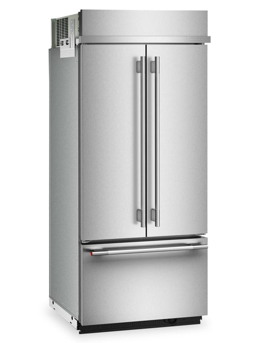 KitchenAid 36\" 20.8 Cu. Ft. French Door Bottom Mount Refrigerator - Stainless Steel - KBFN536SPS