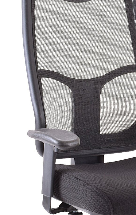 Tempur-Pedic Remy 26.8” Office Chair - Black with Mesh Back