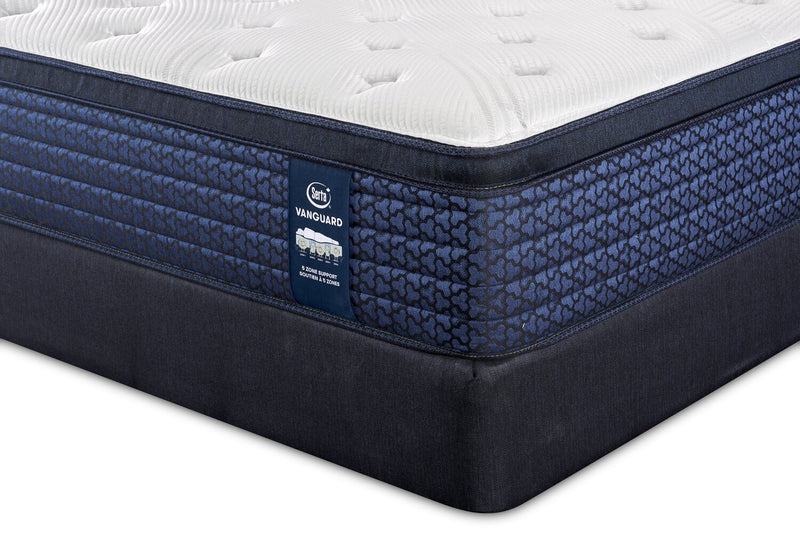 Serta Vanguard Stonebridge Eurotop Medium Queen Mattress Set