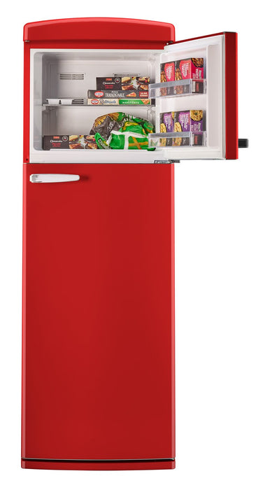 Unique Classic Retro 24\" 11 Cu Ft. Top Freezer Refrigerator – Candy Red - UNQ-310L R TM