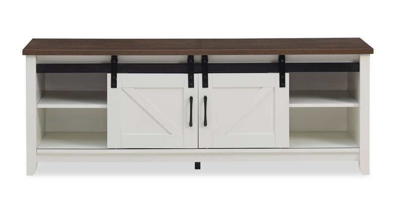 Kort & Co. Logan Traditional 60\" TV Stand with Storage – Walnut Oak