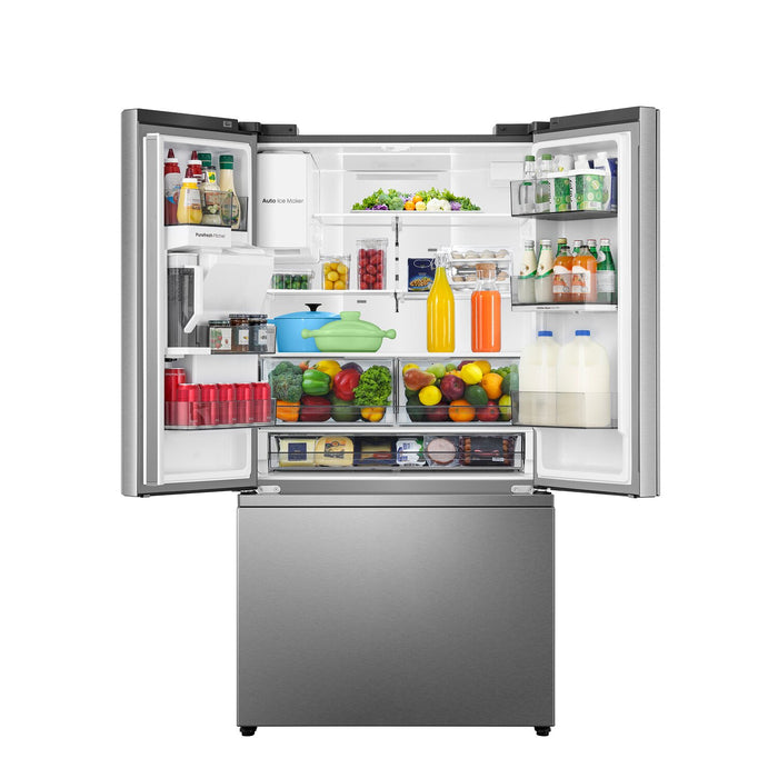 Hisense 36\" 30 Cu. Ft. French Door Refrigerator – Fingerprint Resistant Stainless Steel HRF300P7DSE