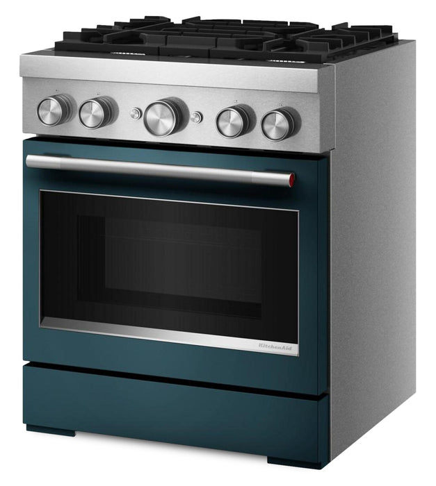 KitchenAid 4.1 Cu. Ft. Dual Fuel Range with No Preheat Air Fry Mode – Agave - KFDS930SAG