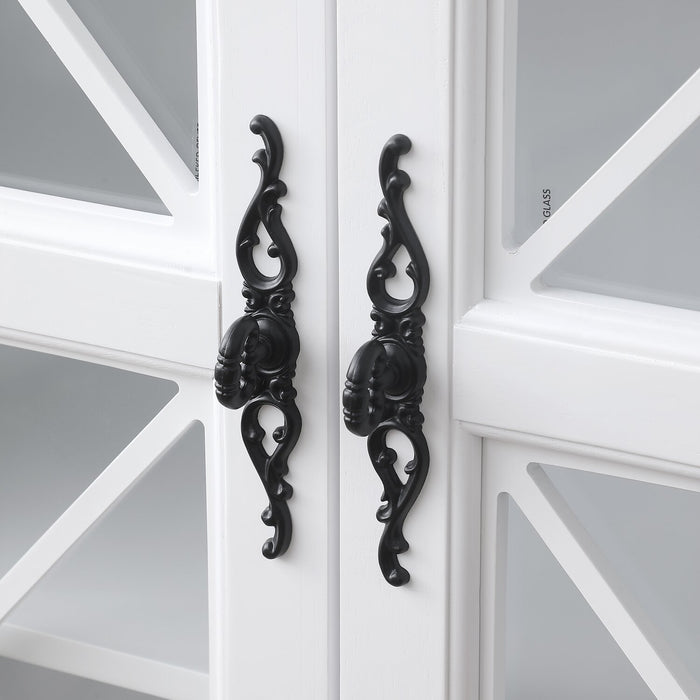 Frances 36\" Curio Cabinet with Glass Doors - White