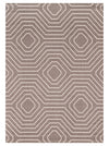 Suri 5'3\" x 7'7\" Geometric Area Rug – Brown