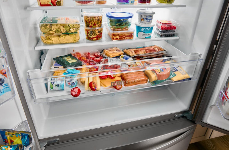 Whirlpool 36\" 25 Cu. Ft. French-Door Refrigerator with Ice and Water Dispenser - WRFF3436RW