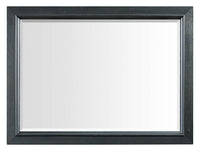 Casa Bedroom Dresser Mirror, Attachable, Wall Hanging, Wood - Black