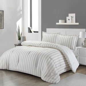 Ambrose 3-Piece King Comforter Set - Oatmeal