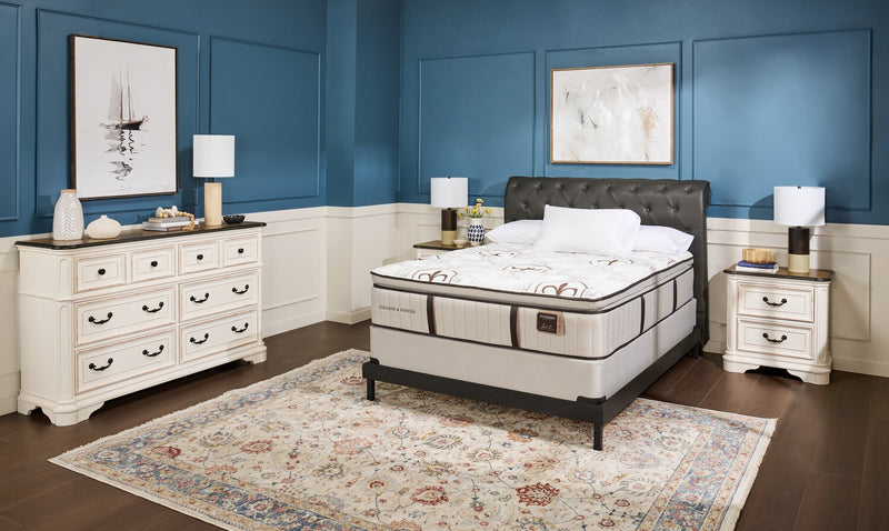 Stearns & Foster® Burnley Luxury Pillowtop Medium Full Mattress Set