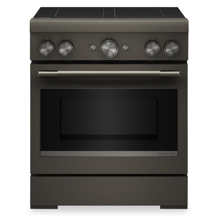 KitchenAid 30\" 4.1 Cu. Ft. Freestanding Convection Range with No Preheat Air Fry - Black Ore - KFIS930SBE