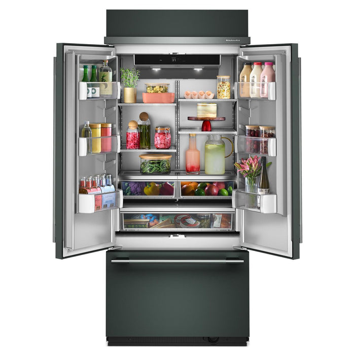 KitchenAid 36\" 20.8 Cu. Ft. French Door Bottom Mount Refrigerator - Juniper - KBFN536SJP