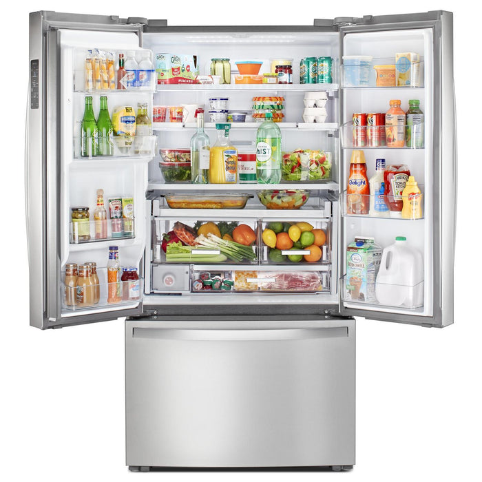 Whirlpool 36\" 23.8 Cu. Ft. Counter-Depth French-Door Refrigerator - Stainless Steel - WRFC9636RZ 