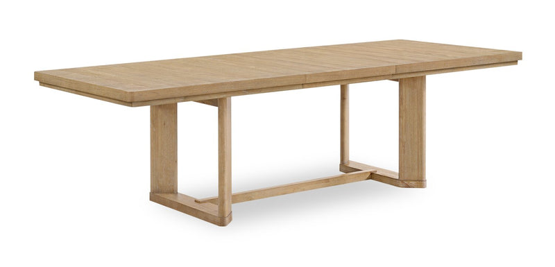 Aspen 7pc Dining Package with 80-104\" Extension Table & 6 Chairs, Fabric - Natural