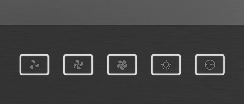 Broan GLA2 Series 36\" Under-Cabinet Range Hood - Black Stainless Steel - GLA2363BLS 