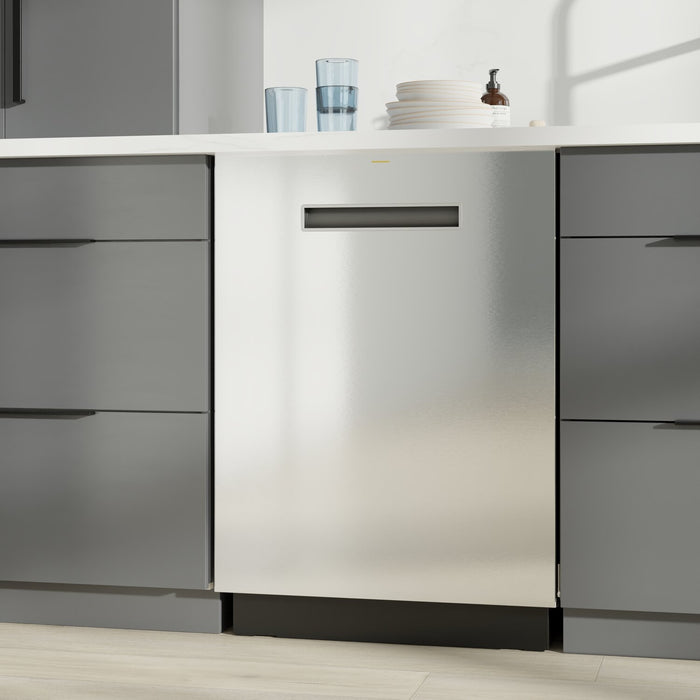 GE Profile 24\" 42 dBA Top Control Dishwasher - Stainless Steel - PBT700SSVFS 