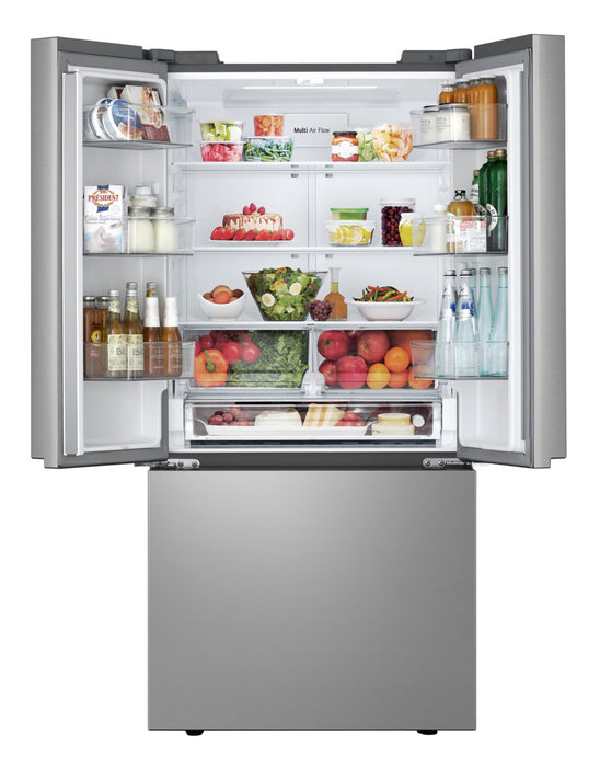 LG 33\" 21 Cu. Ft. French 3-Door Refrigerator – Fingerprint Resistant Stainless Steel - LF21C6000V