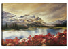 Banff Red Trees Canvas Artwork – 24\" x 36\"