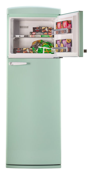 Unique Classic Retro 24\" 11 Cu Ft. Top Freezer Refrigerator – Summer Mint Green - UNQ-310L LG TM
