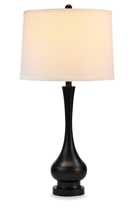 Maria 29.5\" Black Metal Table Lamp