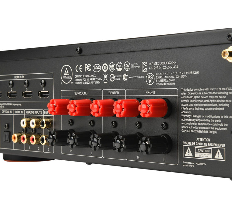 JBL MA510 5.2-Channel 8K AV Receiver - White (JBLMA510WHTAM)