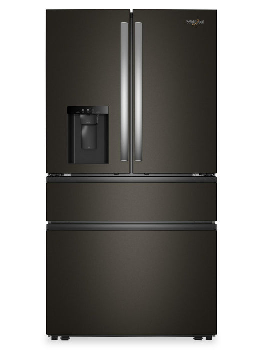 Whirlpool 36\" 29 Cu. Ft. French Door Refrigerator – Fingerprint Resistant Black Stainless Steel - WRMF3636SV