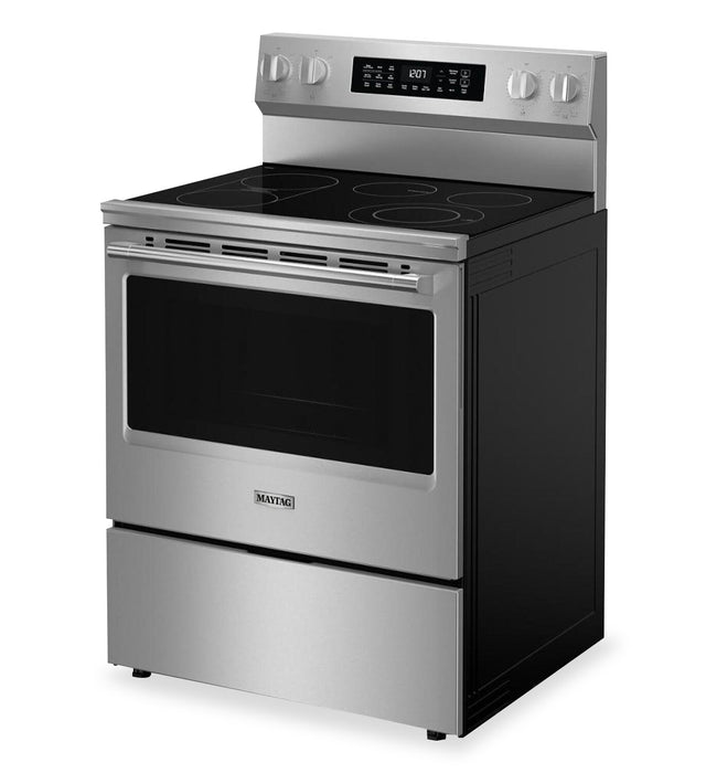 Maytag 30\" 5.3 Cu. Ft. Electric Range with No Preheat Air Fry - Fingerprint Resistant Stainless Steel - YMFES7030SZ