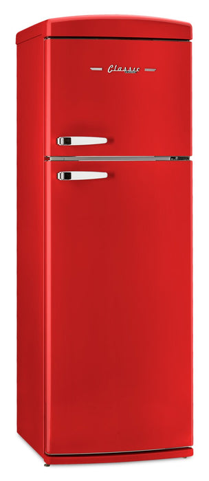 Unique Classic Retro 24\" 11 Cu Ft. Top Freezer Refrigerator – Candy Red - UNQ-310L R TM