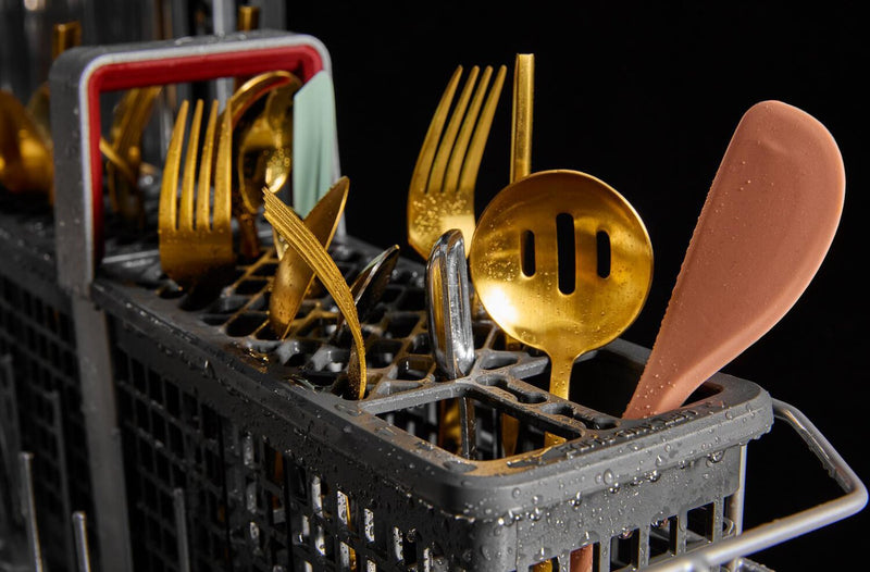 KitchenAid 24\" 44 dBA Dishwasher with 360° Max Jets™ Third Rack – Black Ore - KDTS724SBE