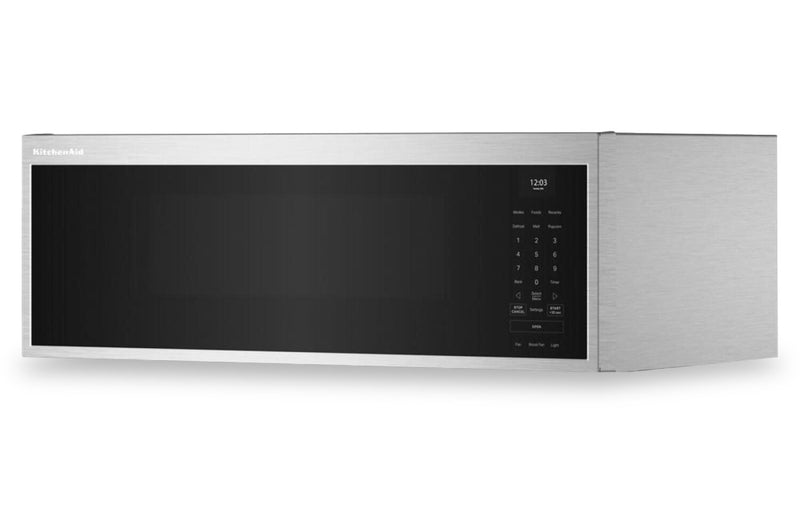 KitchenAid 1.1 Cu. Ft. Smart Low-Profile Over-the-Range Microwave - Stainless Steel - YKMML550RPS