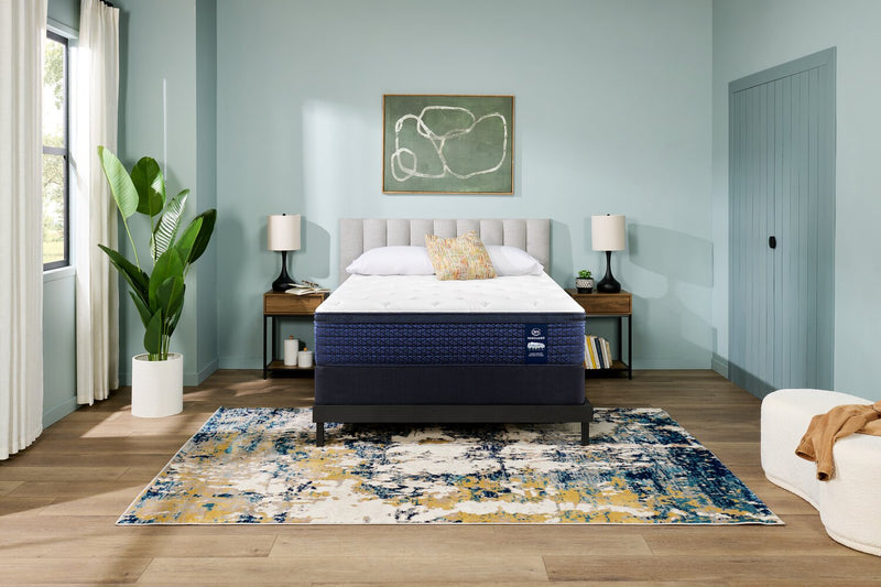 Serta Vanguard Stonehaven Eurotop Firm Queen Mattress Set