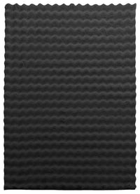 Dream Step Memory Foam Bubble Dark Grey Faux Fur Area Rug - 7' x 10'