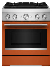 KitchenAid 4.1 Cu. Ft. Dual Fuel Range with No Preheat Air Fry Mode – Scorched Orange - KFDS930SSC