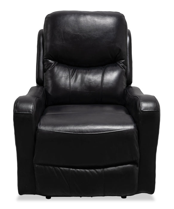 Ellis 32\" Faux Leather Glider Power Reclining Chair – Black