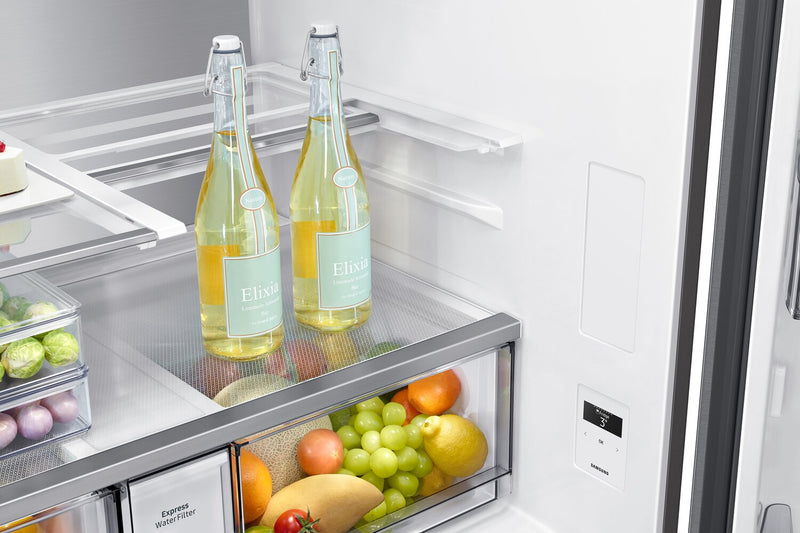Samsung 36\" 22.8 Cu. Ft. 4-Door Flex Counter-Depth Refrigerator - Stainless Steel - RF23DG9600SRAC