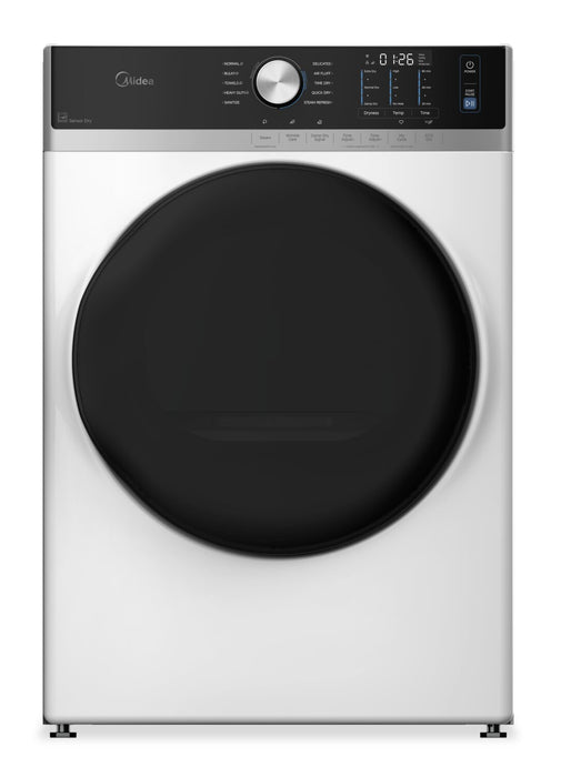 Midea 8.0 Cu. Ft. Tumble Dryer with Steam Care – White - MLHE52S7AWW