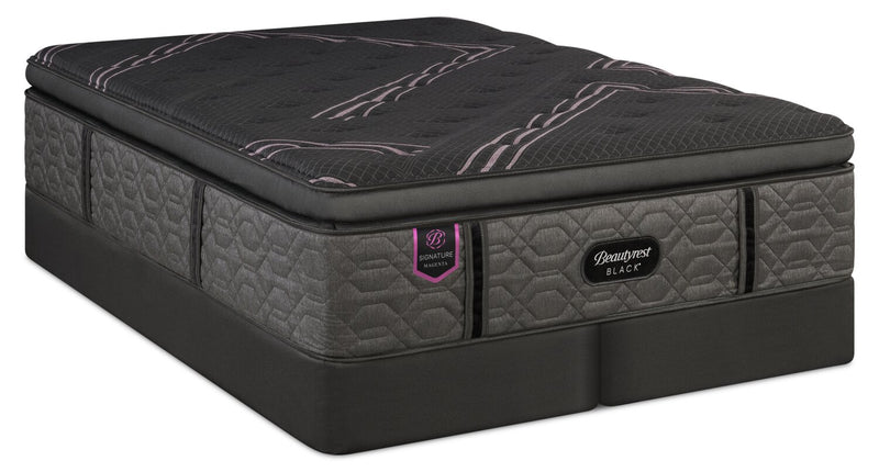 Beautyrest Black Signature Magenta Euro Pillowtop King Mattress Set