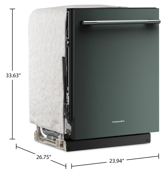 KitchenAid 24\" 44 dBA Dishwasher with 360° Max Jets™ Third Rack – Juniper - KDTS424SJP
