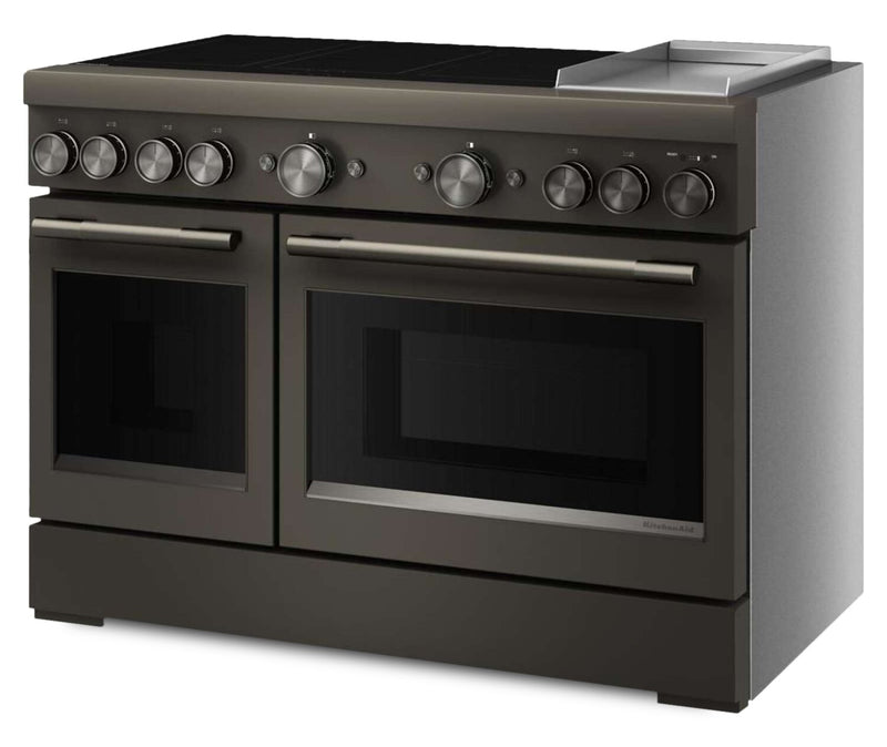 KitchenAid 6.3 Cu. Ft. Induction Freestanding Range with Griddle – Black Ore - KFID948SBE