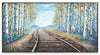Railroad Home Acrylic Canvas Artwork – 31\" x 60\"