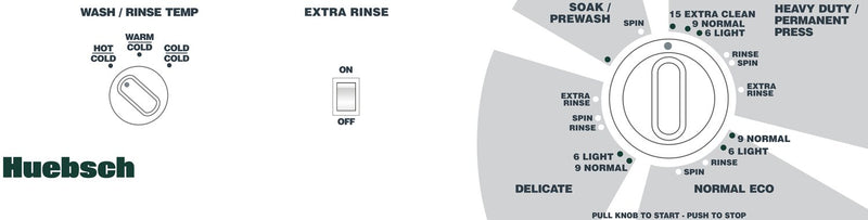 Huebsch 3.19 Cu.Ft. Top Load Non-Vended Commercial Washer – White 