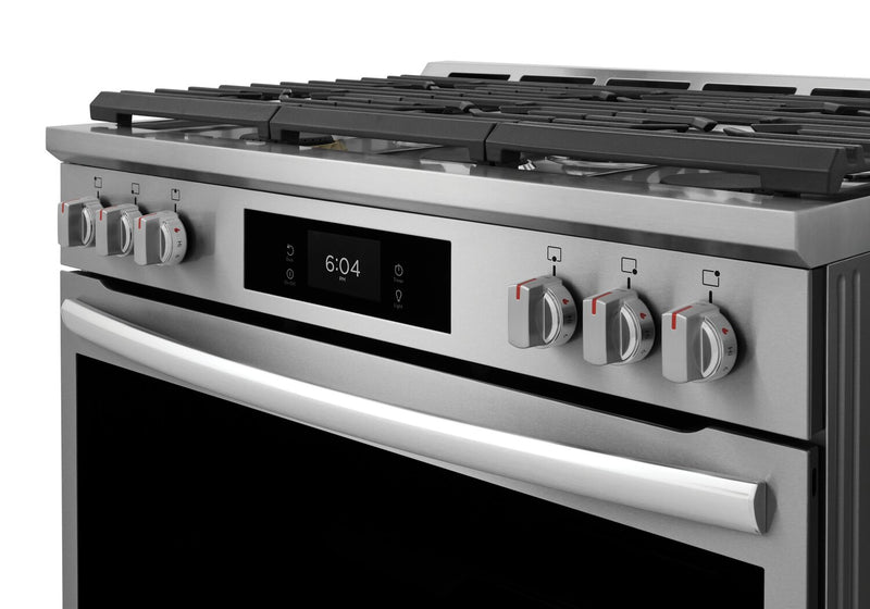 Frigidaire Gallery 36\" 4.6 Cu. Ft. Six-Burner Gas Range with Air Fry - Stainless Steel - GCFG3661AF