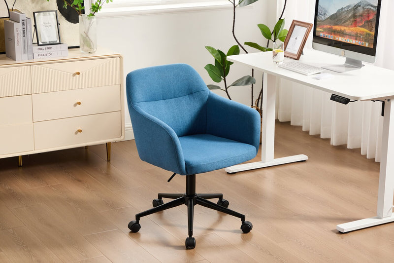 Stevie 23\" Swivel Office Chair with Adjustable Height – Blue