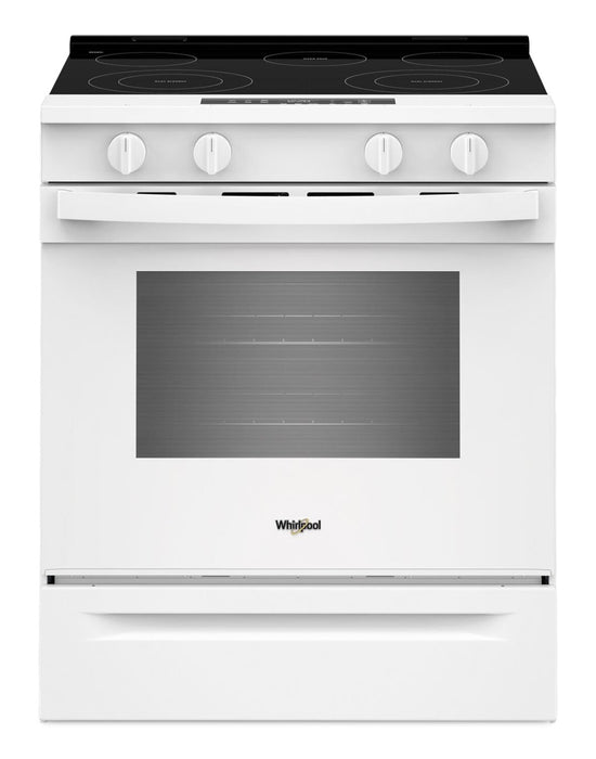 Whirlpool 30\" 5.3 Cu. Ft. Electric Smart Range with No Preheat Mode – White - YWSES3330TW