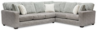 Koda 2-Piece Chenille Right-Facing Sectional - Plush Paloma 