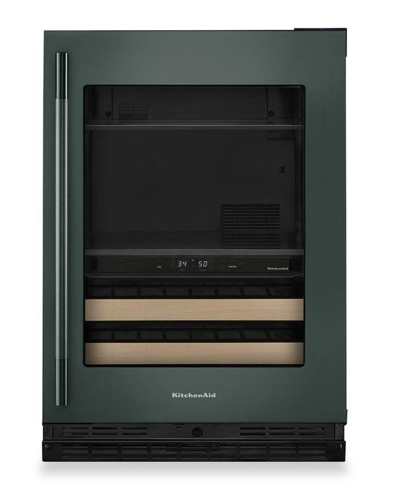  KitchenAid 24\" Beverage Centre with Wood-Front Racks – Juniper - KUBR524SJP